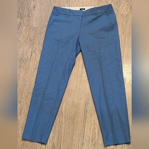 J. Crew Women's Blue Wool Blend Lined City Skimmer Chinos